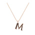 M - Letter Name Necklace Initial Necklace